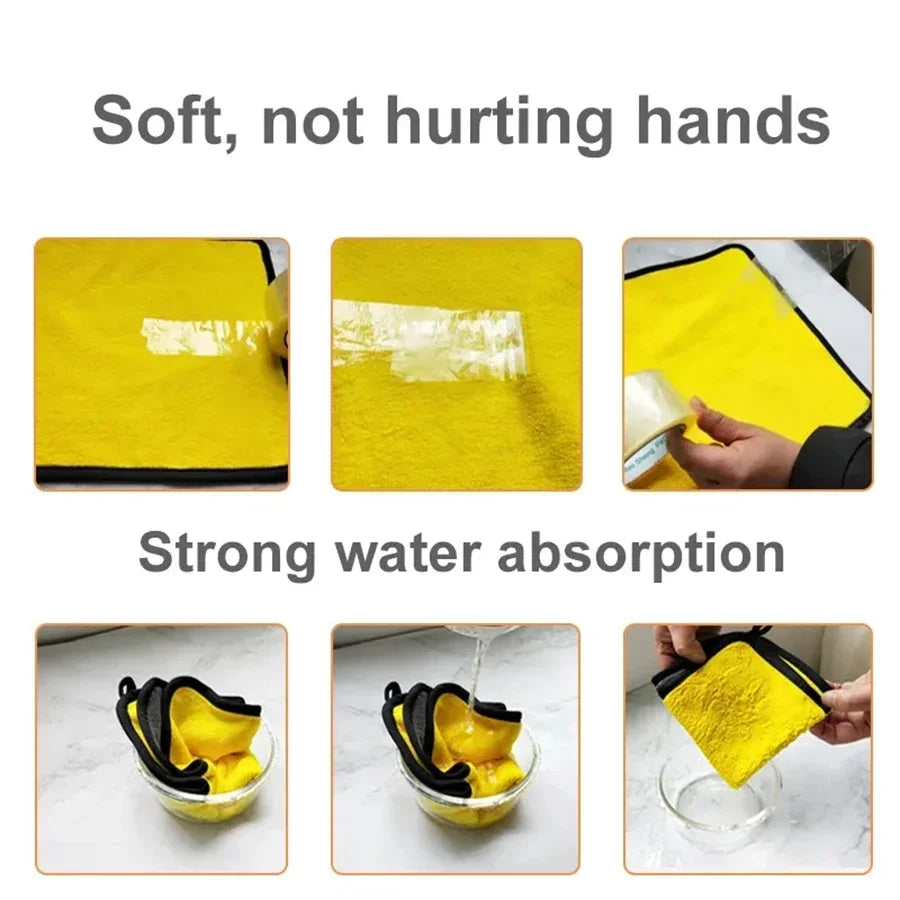 Premium Mikrofaser-Reinigungstücher – 2er Set (30 × 60 cm)